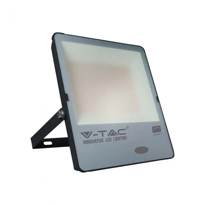 V-TAC PRO VT-272 Faro LED Chip Samsung 200W 100LM/W con Sensore Crepuscolare Colore Nero 4000K IP65 - SKU 20182