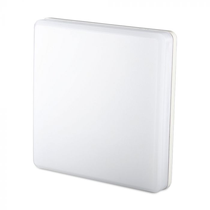 V-TAC PRO VT-8066SQ Plafoniera LED Chip Samsung Quadrata 25W 120LM/W Colore Bianco 3000K IP44 - SKU 13959