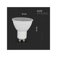 V-TAC Smart Lampada Faretto Led GU10 4,5W WiFi RGB CCT Dimmerabile APP Compatible Amazon Alexa Google Home SKU-2757