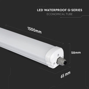 V-TAC VT-1574 Plafoniera LED Impermeabile 48W G-Series 150cm 6400K IP65  SKU 6286