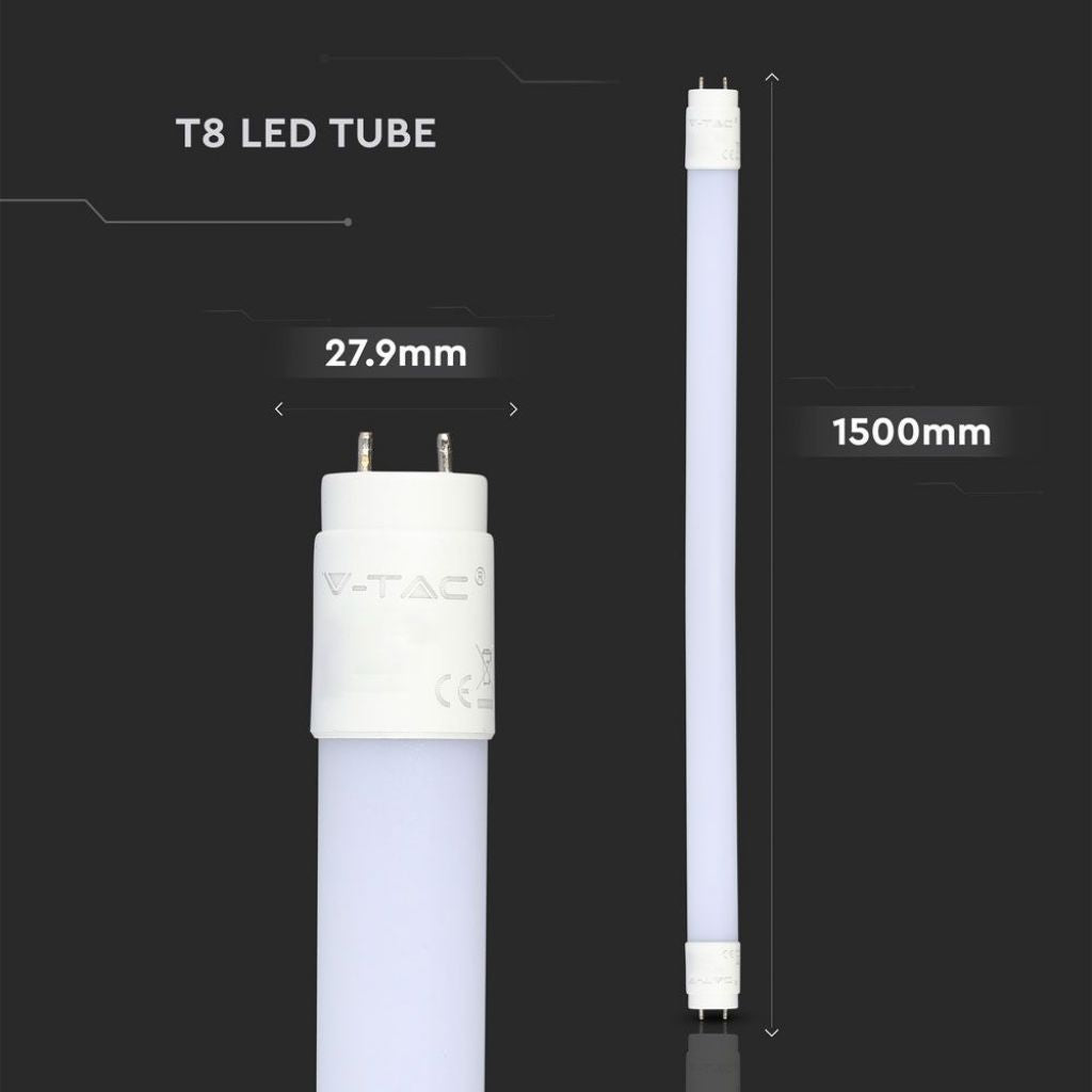 V-TAC VT-1577SMD Neon Tubo LED T8 22W G13 150cm in Nanoplastica 6400K - SKU 6310