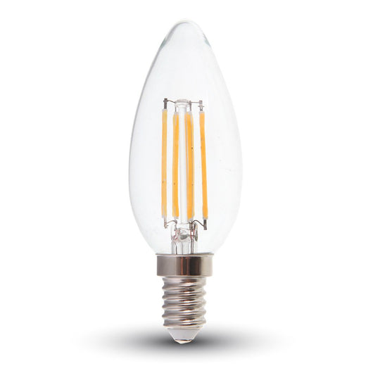 V-TAC VT-1986 Lampadina LED E14 4W Candela Filamento 2700K - SKU 4301