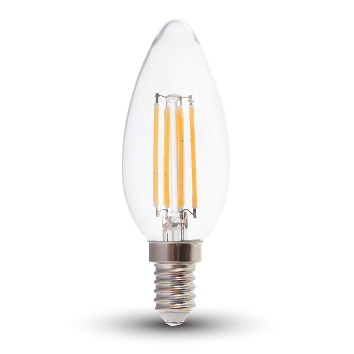 V-TAC VT-1986 Lampadina LED E14 4W Candela Filamento 2700K - SKU 4301