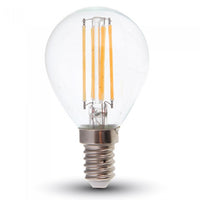 V-TAC VT-1996 Lampadina LED E14 4W P45 Filamento 2700K - SKU 4300