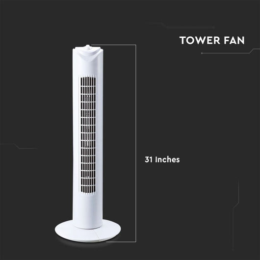 V-TAC VT-4538 Ventilatore a Torre 45W con 3 Velocità Rotante e Funzione Timer Colore Bianco (785mm)SKU 7926