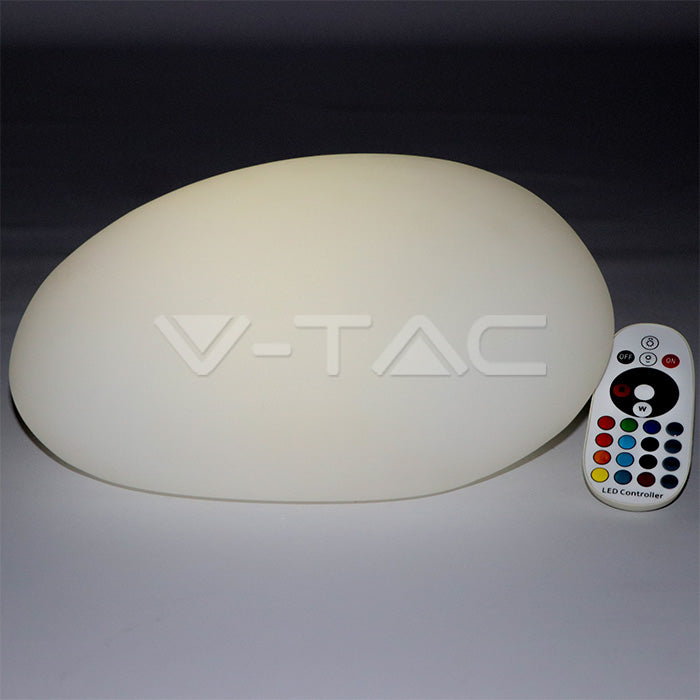 V-TAC VT-7802 Sasso Pietra Decorativa LED 1W RGB con Telecomando IR 24 Tasti e Alimentatore IP67 Dimmerabile - SKU 40151