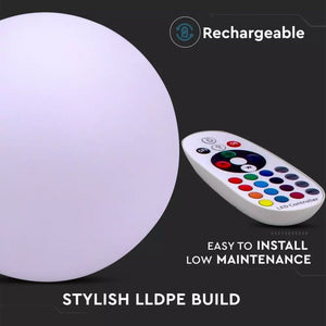 Sfera LED 3W RGB con Telecomando IR 24 Tasti e Alimentatore IP67 Dimmerabile