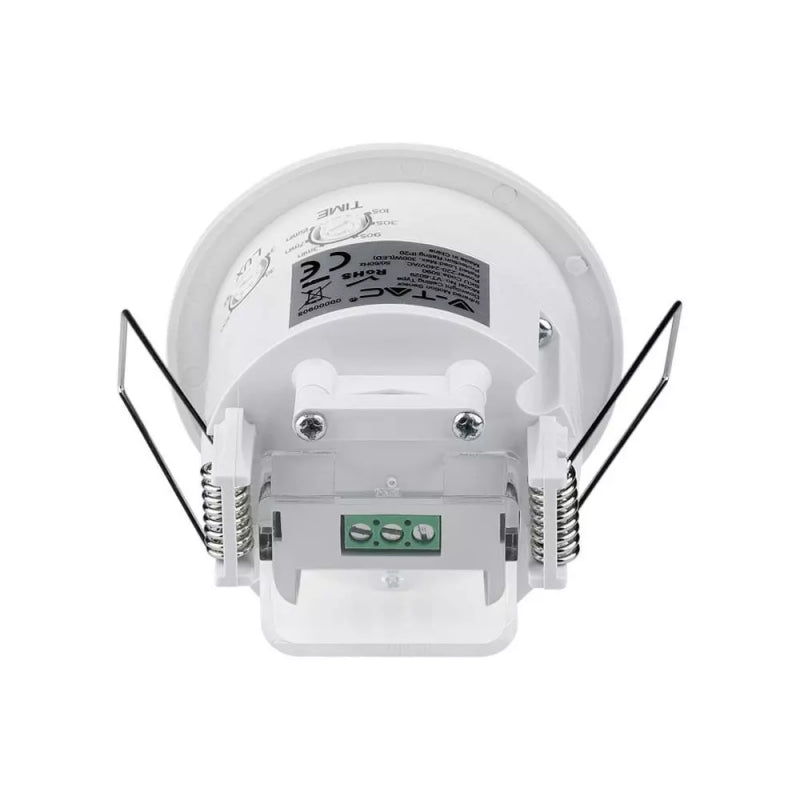 V-TAC VT-8029 Sensore di Movimento a Infrarossi 360° Montaggio a Incasso Colore Bianco (Max 300W) IP20 SKU 5090