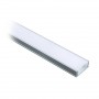 Profilo in Alluminio per Strisca Strip LED (Max l: 12,4mm) Copertura Satinata 2000 x 17,4 x 7mm