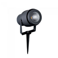 V-TAC VT-857 Faretto LED da Giardino 12W con Picchetto Colore Grigio 3000K IP65 - SKU 7550