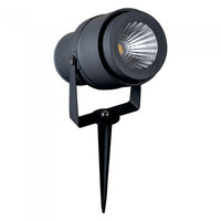 V-TAC VT-857 Faretto LED da Giardino 12W con Picchetto Colore Grigio Luce Verde IP65 - SKU 7552