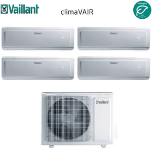 Climatizzatore Condizionatore Vaillant Quadri Split Inverter serie CLIMAVAIR PLUS VAI 8 9+9+9+12 con VAF8-080W4NO R-32 9000+9000+9000+12000