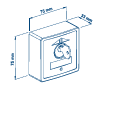 VDS PLA ABS COPPIA SELETTORE A CHIAVE START/STOP IN TECNOPOLIMERO  