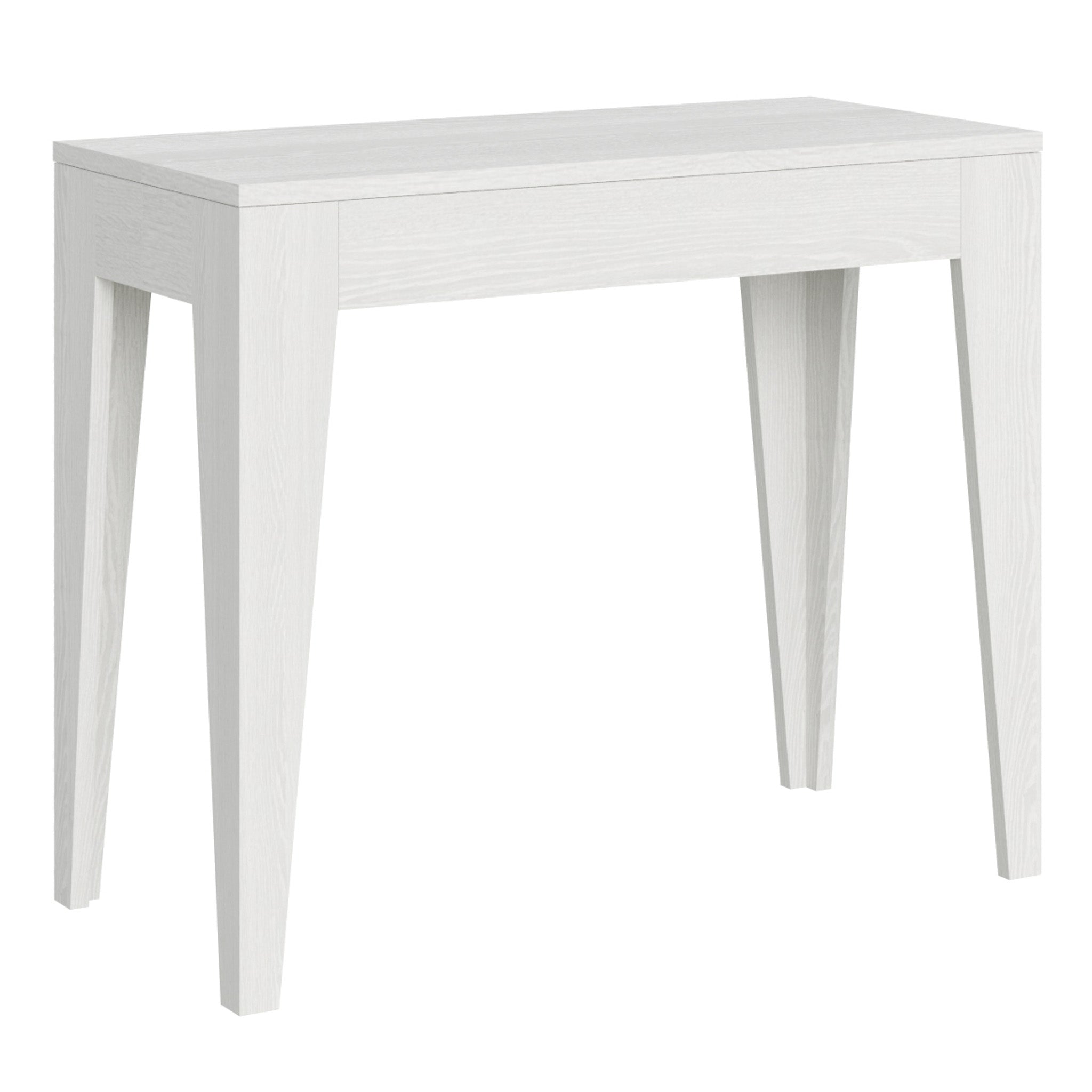 Consolle allungabile 90x42/198 cm Isotta Small Bianco Frassino