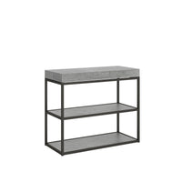 Consolle Allungabile 90-300x40x77 cm in Nobilitato Grigio