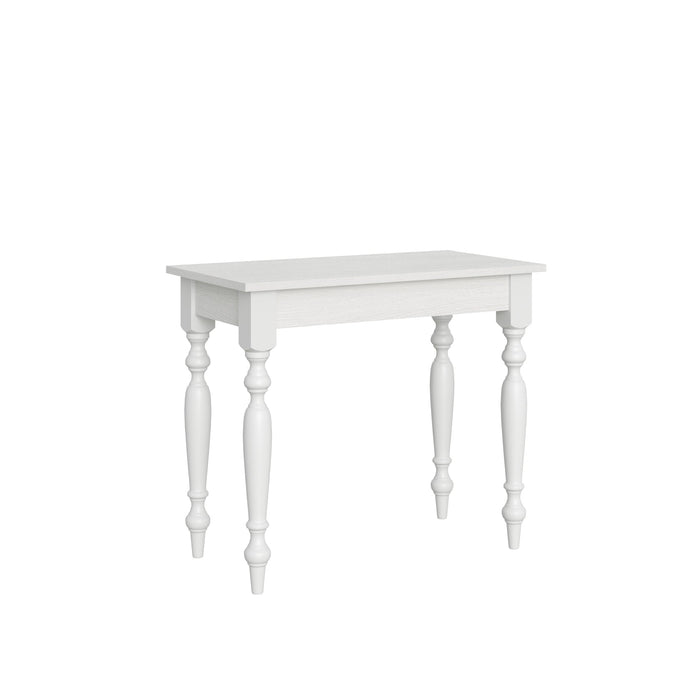 Consolle Allungabile 90-204x48x77 cm in Nobilitato Bianco