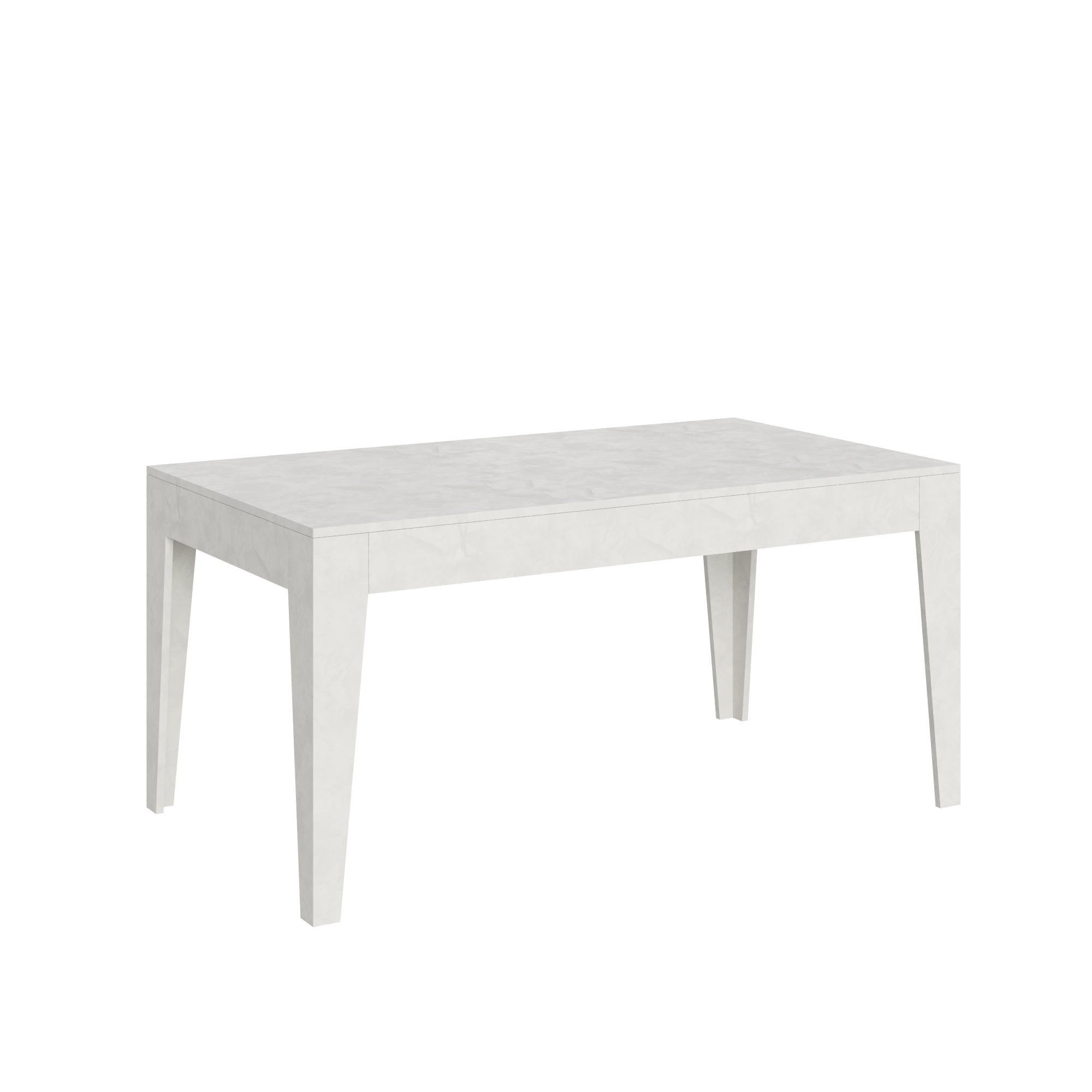 Tavolo Allungabile 160-220x90x77 cm Cico Bianco Spatolato