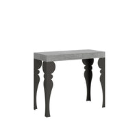 Consolle Allungabile 90-300x40x77 cm in Nobilitato Grigio