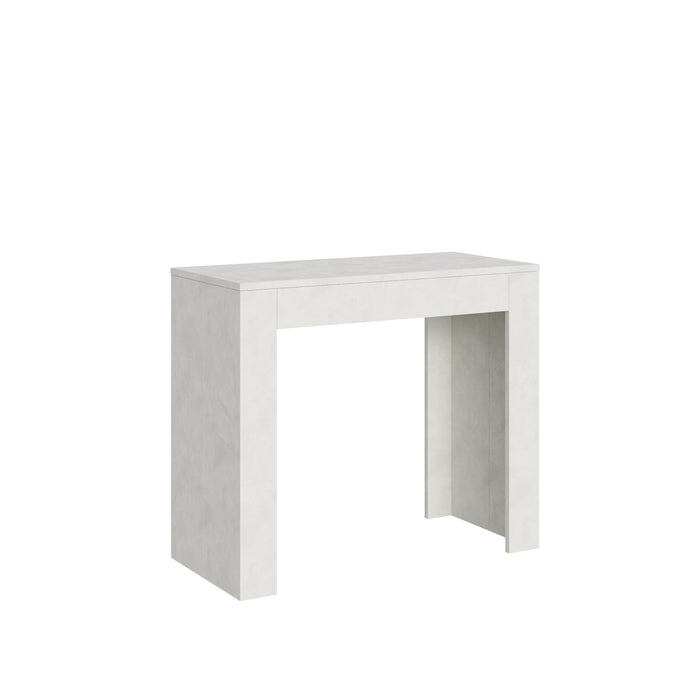 Consolle Allungabile 90-198x42x76.8 cm in Nobilitato Bianco