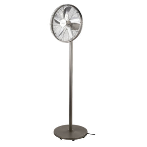 Ventilatore a Piantana 5 Pale Ø40 cm H167 cm 3 Velocità in Metallo Spazzolato e Nichelato Bimar VPM411