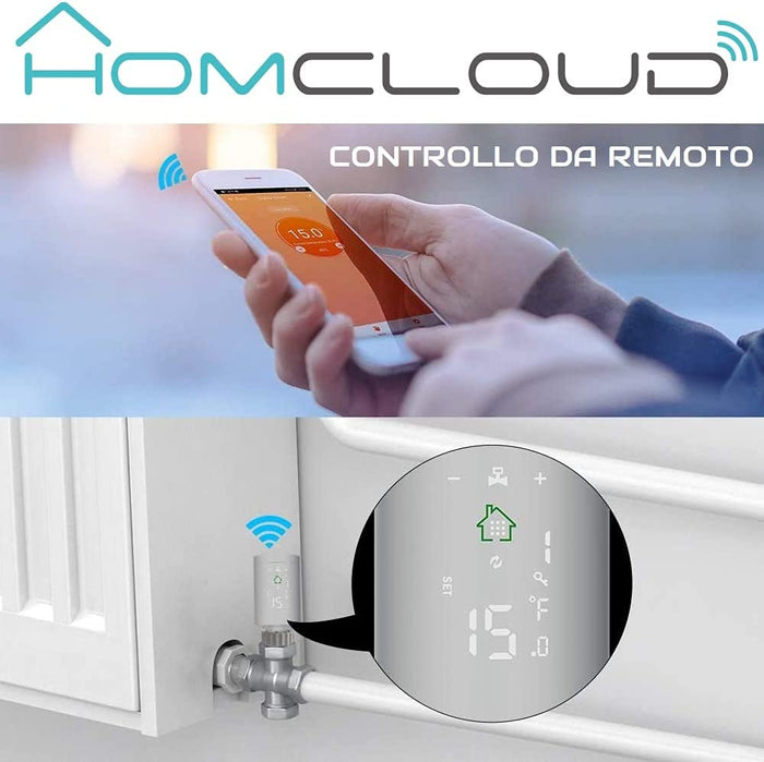 Valvola termostatica per radiatori Smart digitale zigbee Smart Life Tuya XH-TVZ