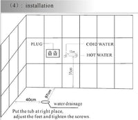 Vasca da bagno idromassaggio 125x125 Full Optional Sicorage Occla