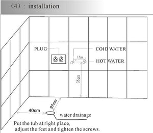 Vasca da bagno idromassaggio 125x125 Full Optional Sicorage Occla