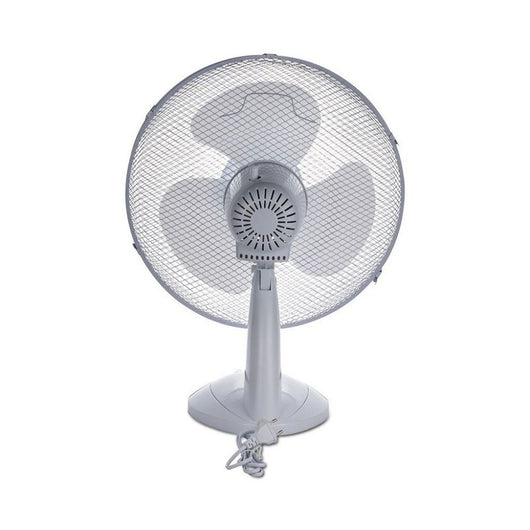 Ventilatore da Scrivania 40W 3 Pale a 3 Velocità Rotante Colore Bianco SKU-7924