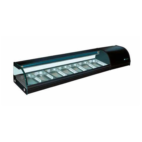 Vetrina refrigerata frigor banco frigo sushi cm 180x41x30 0 +6 RSB127