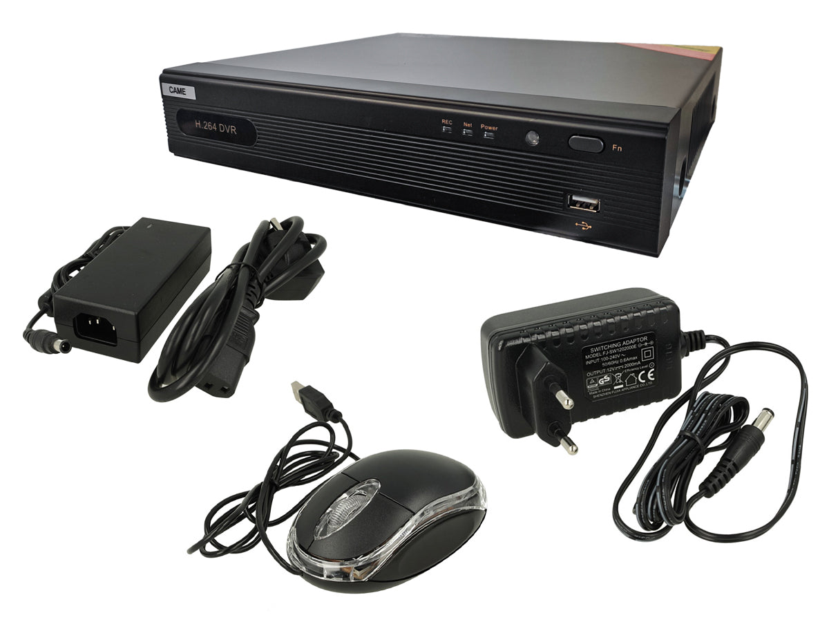 Videoregistratore NVR 8 Canali 3MP 4 Porte PoE Hard Disk HDD 1TB Incluso H.264 CAME XNVR2808PH