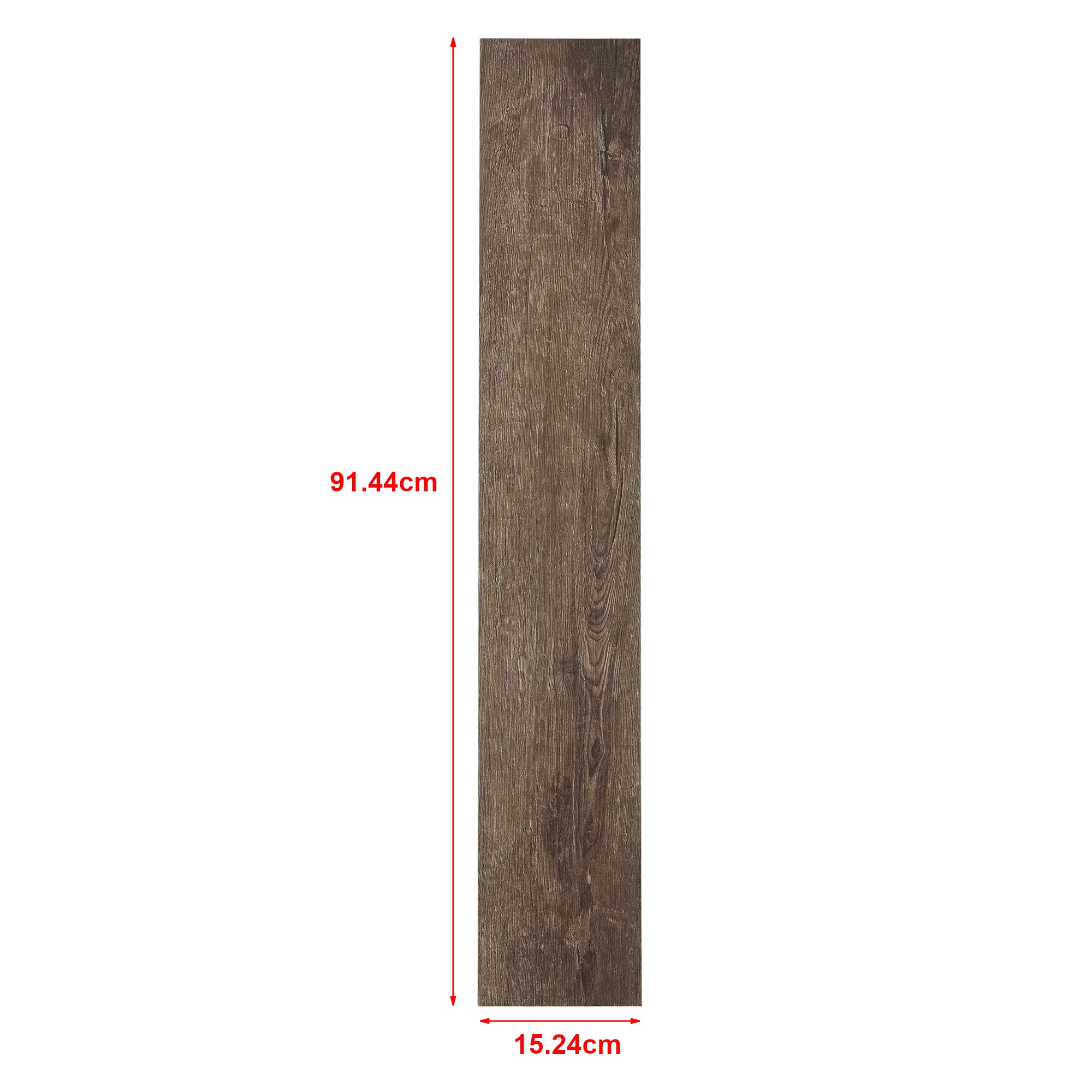 Piastrelle Adesive Vanola in PVC per Spazi Interni 28 listoni = 3,92 m² Effetto Quercia Dark NEU.HOLZ