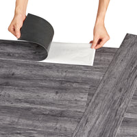 Piastrelle Adesive Vanola in PVC per Spazi Interni 7 listoni = 0,975 m² Effetto Rovere Night NEU.HOLZ