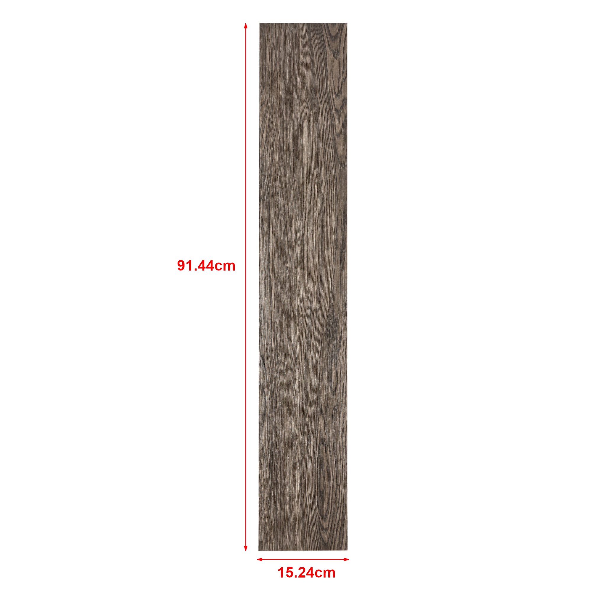 Piastrelle Adesive Vanola in PVC per Spazi Interni 28 listoni = 3,92 m² Effetto Rovere Marrone Scuro NEU.HOLZ