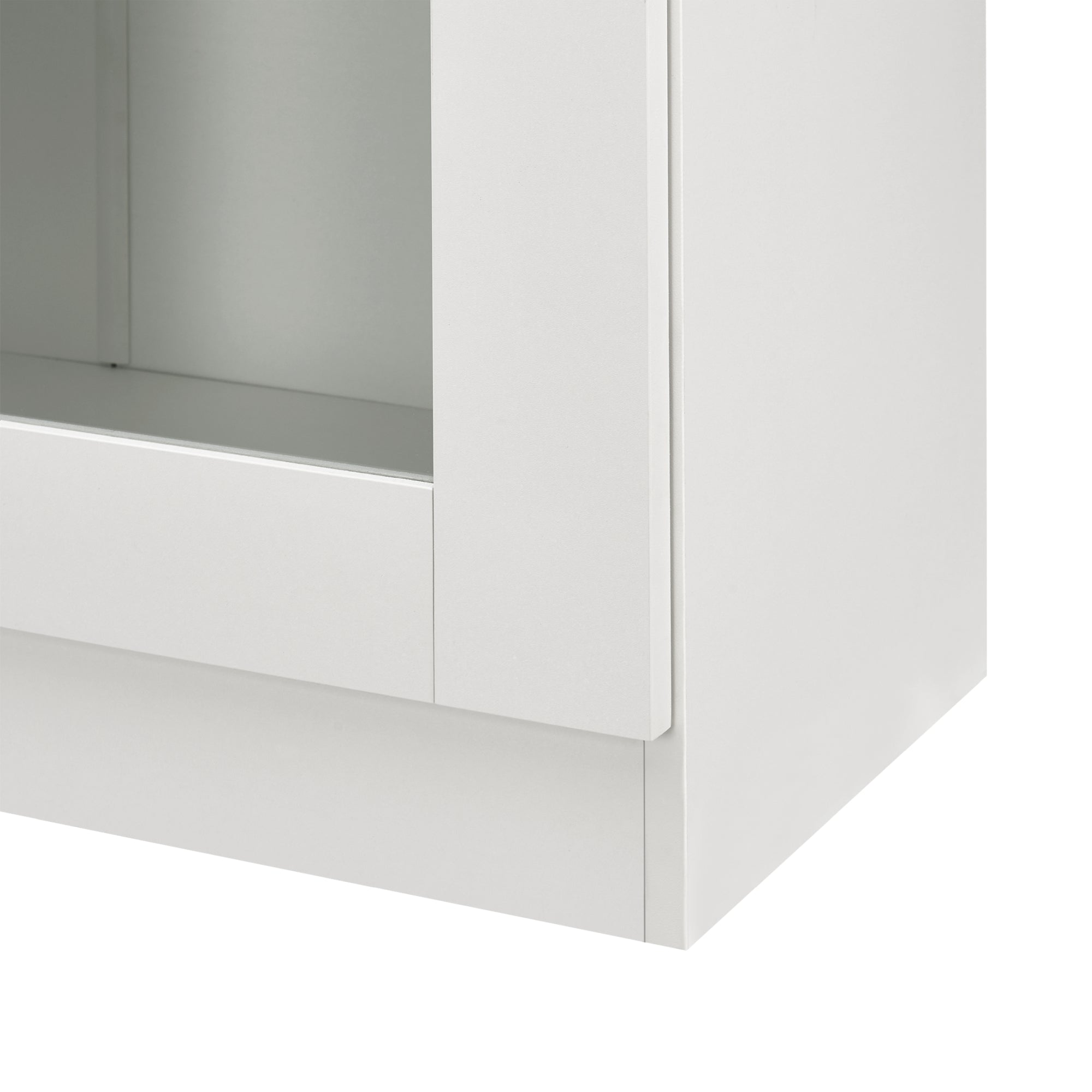 Mobile Vetrinetta Sorà¸ Libreria a 2 Ante 115 x 80 x 31 cm Bianco [en.casa]