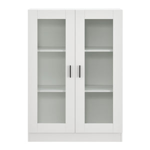 Mobile Vetrinetta Sorà¸ Libreria a 2 Ante 115 x 80 x 31 cm Bianco [en.casa]