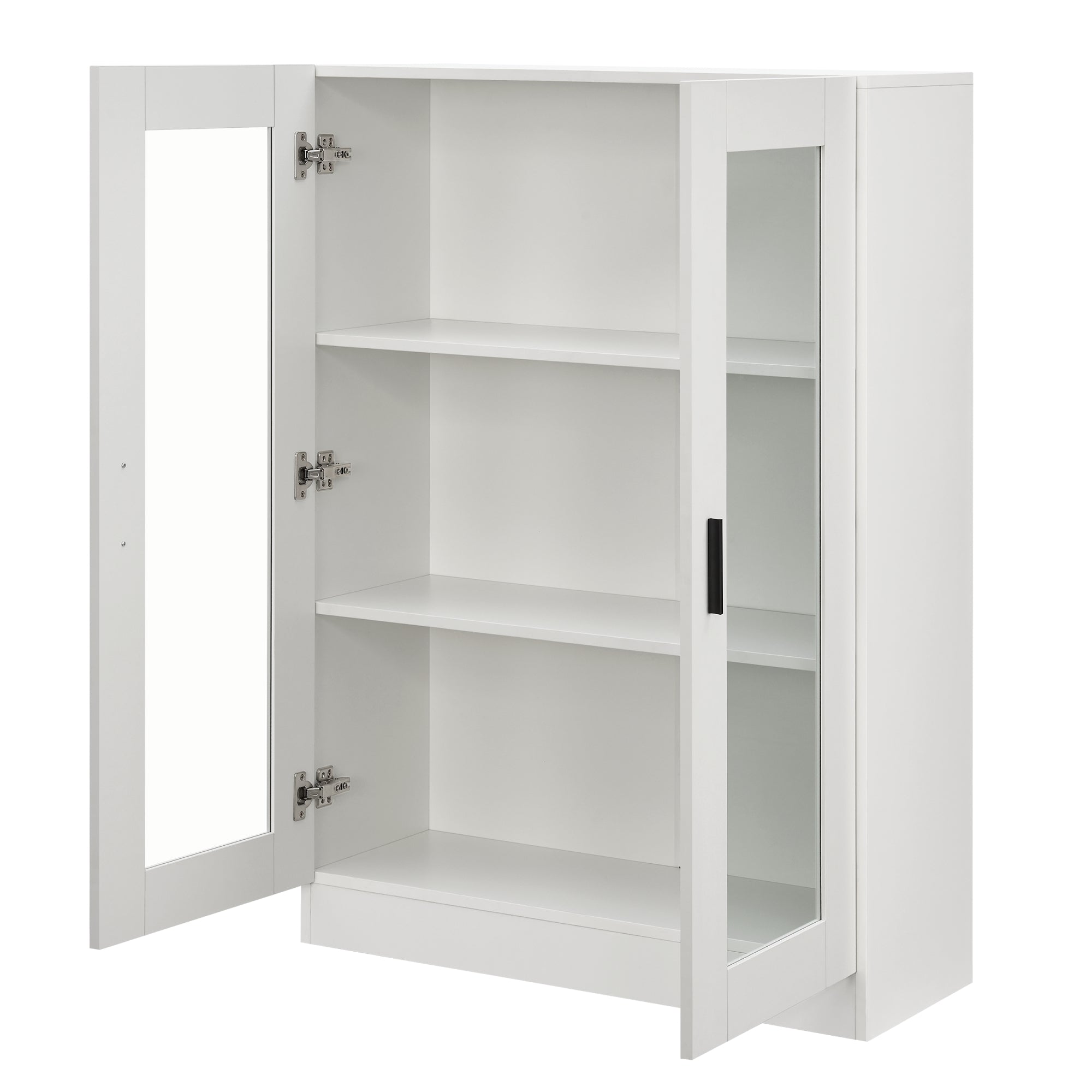 Mobile Vetrinetta Sorà¸ Libreria a 2 Ante 115 x 80 x 31 cm Bianco [en.casa]