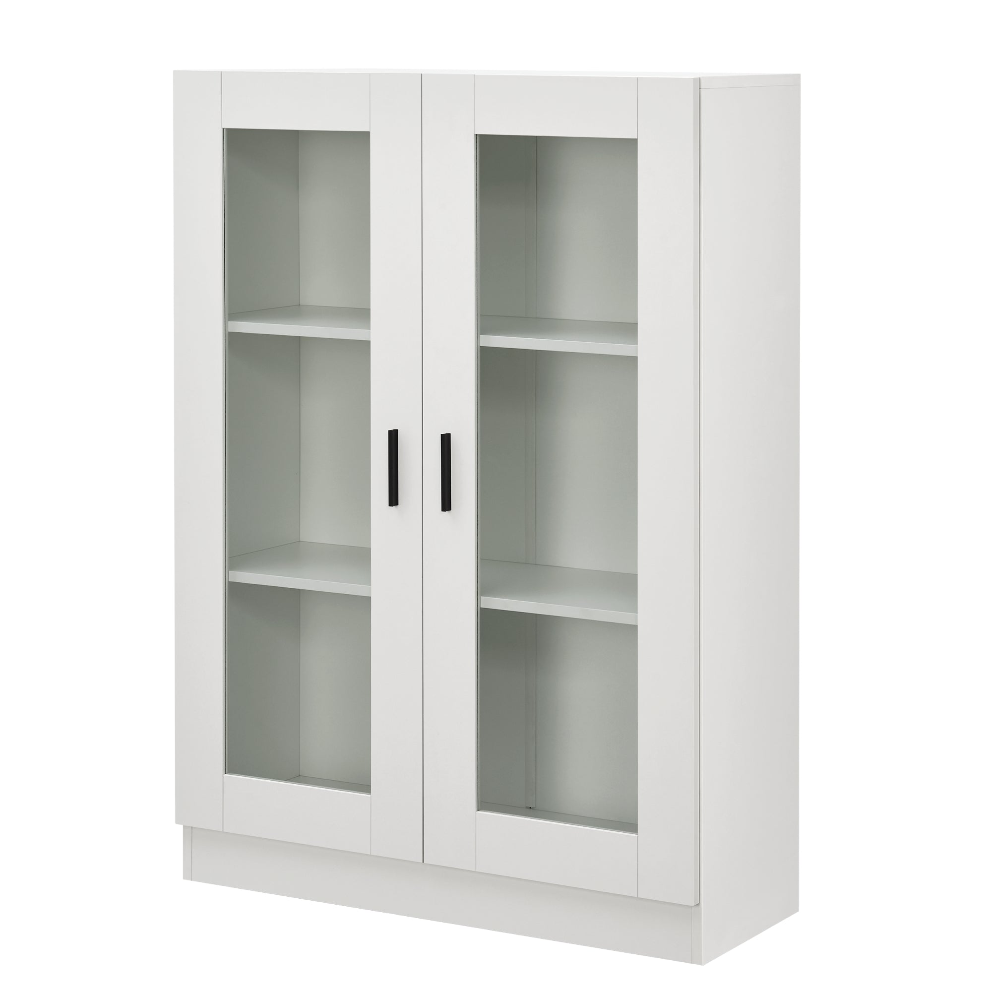 Mobile Vetrinetta Sorà¸ Libreria a 2 Ante 115 x 80 x 31 cm Bianco [en.casa]