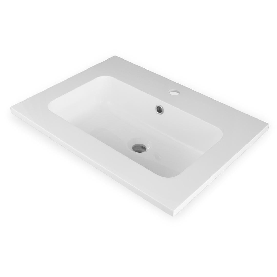 Lavabo ad incasso in mineral marmo 91x46 cm mobile composizione bagno *** confezione 1