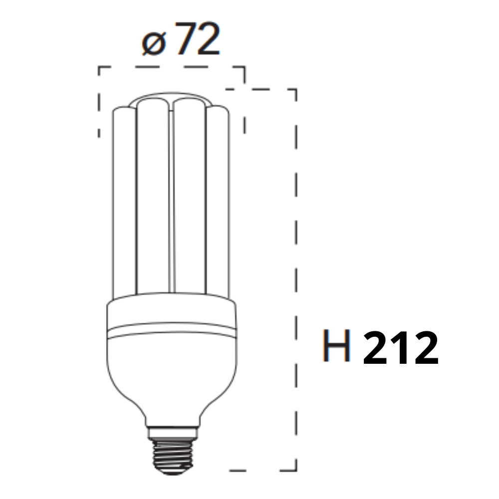 Lampada led bulbo e27 27 w luce bianco naturale 4000k