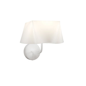 Applique Moderna 1 Luce Wanda In Polilux Bianco D25 Made In Italy