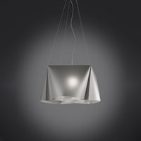 Sospensione Moderna 3 Luci Wanda In Polilux Silver Made In Italy