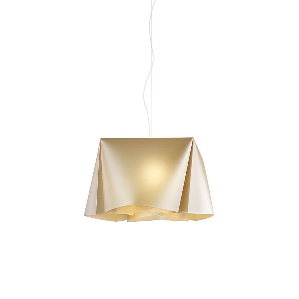 Sospensione Moderna 1 Luce Wanda In Polilux Oro D25 Made In Italy