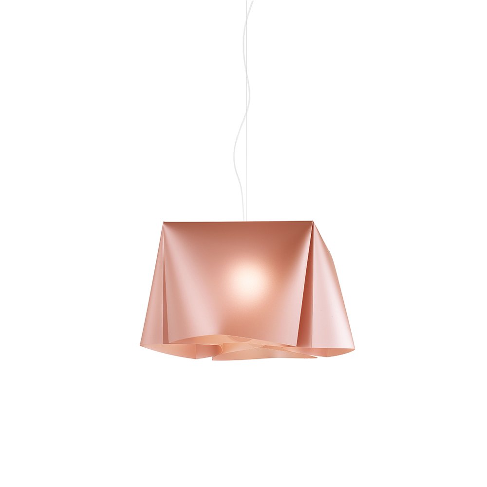 Sospensione Moderna 1 Luce Wanda In Polilux Rame D45 Made In Italy