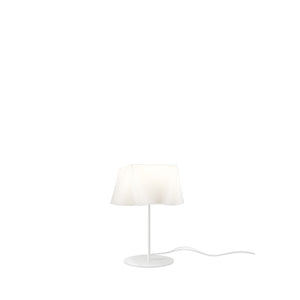 Lampada Da Tavolo Moderna 1 Luce Wanda In Polilux Bianco D35 Made In Italy