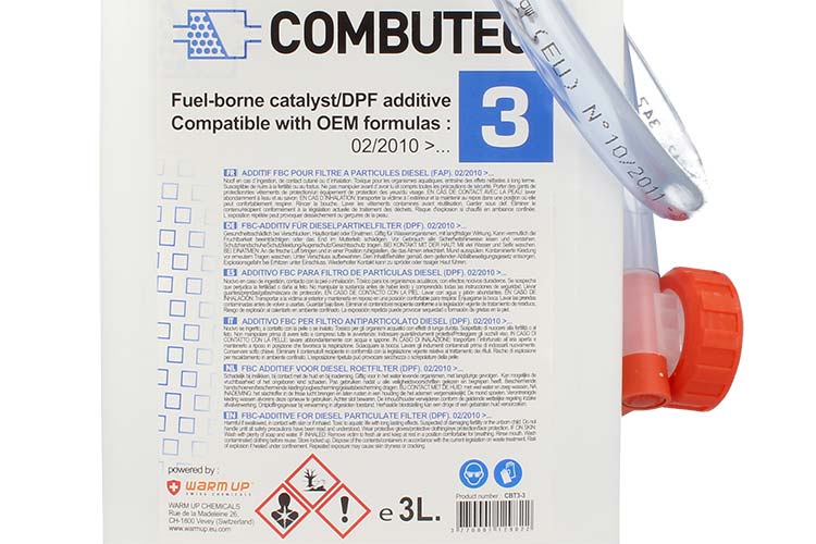 WARM UP COMBUTEC 3 CBT3-3 Cerina Additivo FBC OEM Per FAP Compatibile con Eolys Powerflex 3 Litri