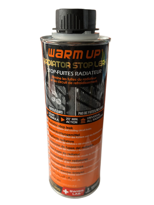 WARM UP Radiator Stop Leak Anti Fughe Sigillante Radiatori a Base Polimeri Attivi Applicazione Curativa e Preventiva 300ml