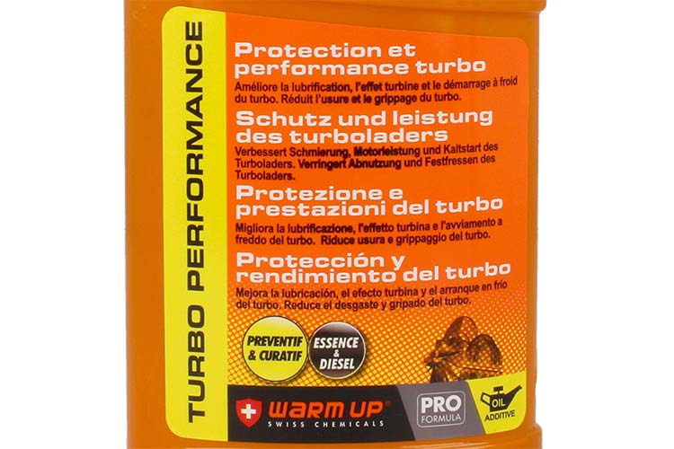 WARM UP Turbo Performance TP300 Trattamento Antiattrito e Lubrificante Per Asse Turbina e Cuscinetto Fluido Del Turbo 300ml