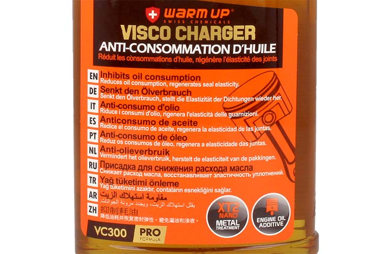 WARM UP Visco Charger VC300 Miglioratore Viscosit&agrave; D'olio Motore Riduce Consumo Antiattrito Rigenerante Guarnizioni 300ml