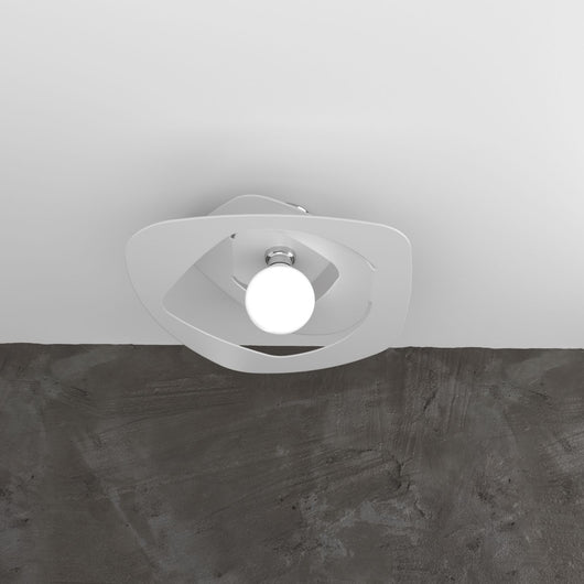 WARPED PLAFONIERA D.50 CM. 1 LUCE BIANCO 1157-PL50-BI