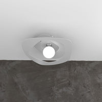 WARPED PLAFONIERA D.50 CM. 1 LUCE GRIGIO 1157-PL50-GR